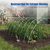 Garden Hoop Support Frame, Flexible Fiberglass Arch for Greenhouse, Trellis