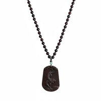 Tiger Zodiac Rosewood Locket, Wood Necklace, Car Hanging, Wilderness Roar, Handheld Decoration
