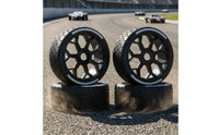4 Pieces RC Tires with Rims Sturdy Wheel and Tire Set Stable