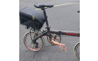 Rapid-Removal Bike Basket Rectangular Rear Bike Basket Black for Shopping Rides