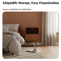clean contemporary Design 2-Tier Accent Table Sturdy Construction 2-Tier End Table Space-Saving Nightstand Easy Assembly for Apartment Dwellers, Homeowners, Students, Bedroom, Dorm Room, Office, Entryway