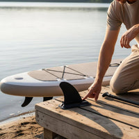 Clip in Fin with Base Aerodynamic Paddleboard Fin with Base Tracking Skeg for Rivers, Paddle Boarding