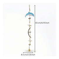 Boho Hanging Ornament with Bell Lightweight Coastal Wall Hanging Easy to Hang Bell Decor Versatile for Bedroom