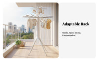 Multi-extensiondesign Laundry Tree Sturdy Folding Clothes Tree Stable Tripod Base