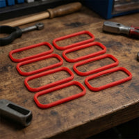 8 Pieces Intake Manifold Gasket Kit Molded O Seal Rectangular for LS Swaps