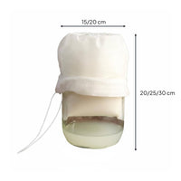 Fine Mesh Greek Yogurt Filter Drawstring Design Yogurt Strainer Bag Food-Grade Material for Health Enthusiasts, Cheese Making