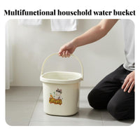 Bucket and Basin Set Large Capacity Dorm Room Utility Bucket Versatile Portable Water Pail with Handle for Students, Home, Garage, Camping