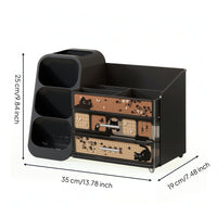 Makeup Organizer with Drawers Space-Saving Makeup Organizer Compact Cosmetic Storage Case for Vanity Table