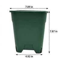 Square Planter Box, Recycled Heavy Duty Outdoor Container with Feet, Smooth Floor Standing Indoor Planter
