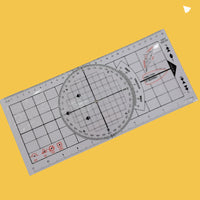 4-Piece Nautical Navigation Tool Set with Divider and Protractor