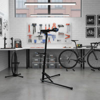 Adjustable Bike Repair Stand Aluminum Alloy Cycle Repair Stand Stable Base 360 Degree Rotating Clamp for Cyclists, Indoor