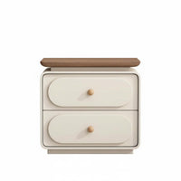 mid-century-inspiredera Modern design Storage Nightstand Leather-Like Surface Single-Drawer End Table Fully Assembled Bedside Cabinet Minimalist Design for Homeowners, Apartment Dwellers, Students, Guest Room, Hotel, Office