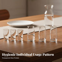 Asian Distilled Drink Glass Set with Dispensers Easy to Clean Chinese Design Spirits Set Barware Controlled-Flow-Controlled-Flow