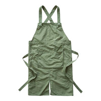 Lightweight Crossed-Back Apron Adjustable Apron with Pocket Split Hem Workwear Soft for Baristas