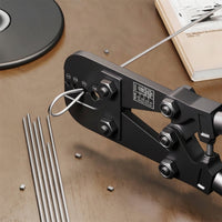 Heavy-Duty Wire Rope Crimping Pliers Manual Wire Rope Crimping Tool Non-Slip Swaging Tool High-Leverage for Installation