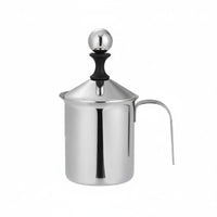 Heat Resistant Latte Art Pitcher Easy to Clean Double Wall Milk Pitcher Sturdy Handle Stainless Steel Frothing Jug Precision Spout for Home Cafe