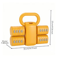 Adjustable Dumbbell Compact Handheld Fitness Weight with Removable Blocks Detachable Dumbbells for Home Workouts