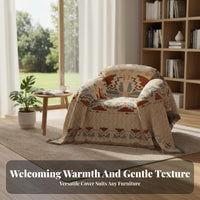 Multi-Purpose Decorative Chair Blanket Soft and Comfortable Patterned Armchair Slipcover Stylish Patterns for Bedroom, Study, Outdoor Picnic