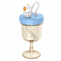 Multi-Purpose Children's Wine Glass Cup Easy to Clean Baby Goblet Cup Leak Proof PPSU Sippy Bottle Drop Resistant for Toddlers, Babies, Infants 9 months+