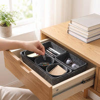 8 Pieces Felt Organizer Removable Felt Storage Box Soft-Sided for Dressers