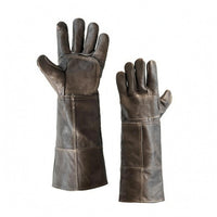 Top-Grain Livestock Handling Gloves Double-Layer Long Sleeve Gauntlet Gloves Thickened Hand Protection Extended Cuff
