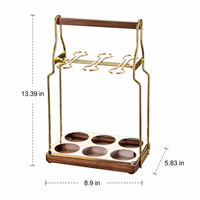 Hanging Stemware Rack Bar Glass Storage Holder Modern Minimalist Metal Design