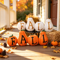Halloween Pumpkin Resin Decoration for Harvest Festival and Party