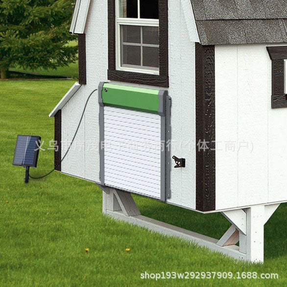 Solar Powered Automatic Chicken Coop Door with Remote and Light Sensor