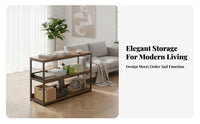 Mobile Sofa Side Storage Unit Space-Saving Slim Sofa Table Modern Design Household Furniture Versatile for Apartment Dwellers, Homeowners, Living Room, Small Areas, Bedroom, Office