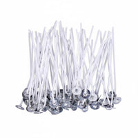50 Pieces Tightly Woven Cotton Candle Wicks Stable Combustion Pre-Tabbed Wicks Clean Ignite Cotton Candle Core Smokeless for Beginners, Handmade Crafts