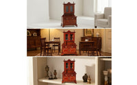 Dollhouse Dining Cabinet Classic Miniature Cupboard Display Cabinet for Hobbyists