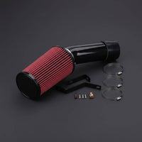 Increase Engine Power Cold Air Intake Kit Engine Air Circulation Upgrade Cold Air Intake High-Flow Auto Part Easy Install for Truck Owners, Car Tuning