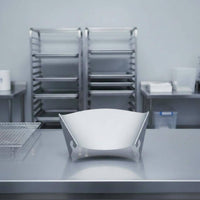 Rust-Resistant Stainless Steel Pouring Chute Dishwasher Safe Mixer Splash Guard Snap-on Design for Baking