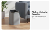 Lidless Garbage Can Large Capacity Minimalist Trash Can Double Tier Trash Bin Easy to Clean Minimalist Office Wastebasket