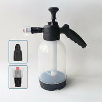 Spray Bottle for Garden Sprayer and Pressure Sprayer Tasks, Car Wash Pump Sprayer with Car Foam Hand Pump, 2000ml Capacity, Side Grip Handle
