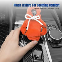 Winter Plush Gear Shift Cover, Hoodie Design, Car Lever Protector