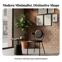 centuryera Modern Design Upholstered Curvedrear Chair Soft Upholstery Upholstered Wooden Chair Sturdy Metal Legs Indoor Seating Comfortable for Restaurant Owners, Interior Designers, Homeowners, Dining Room, Coffee Shop, Kitchen