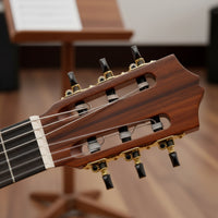 Classical Guitar Tuners Three-on-a-Strip Guitar Tuning Machines Tuning Pegs with Buttons 1:15 Gear Ratio for Guitarists