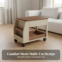 3-Tier Foldable Utility Trolley Multi-Functional Storage Cart With casters