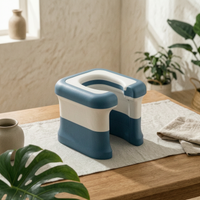 Squat Toilet Converter Seat Portable Bathroom Aid Easy to Clean for Elderly