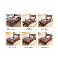Foldable Single Folding Bed with Mattress No Assembly Required Portable Rollaway Bed Heavy Duty Collapsible Guest Cot High-Density Foam for Guests, Office, Home