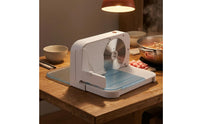 Compact Foldable Meat Cutter Circular Blade Electric Meat Cutter Transparent Tray