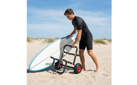 Padded Foldable Aluminum Carrier Rack Cylindrical Frame Watercraft Carrier Rack Compact Transport Gear Heavy-Duty