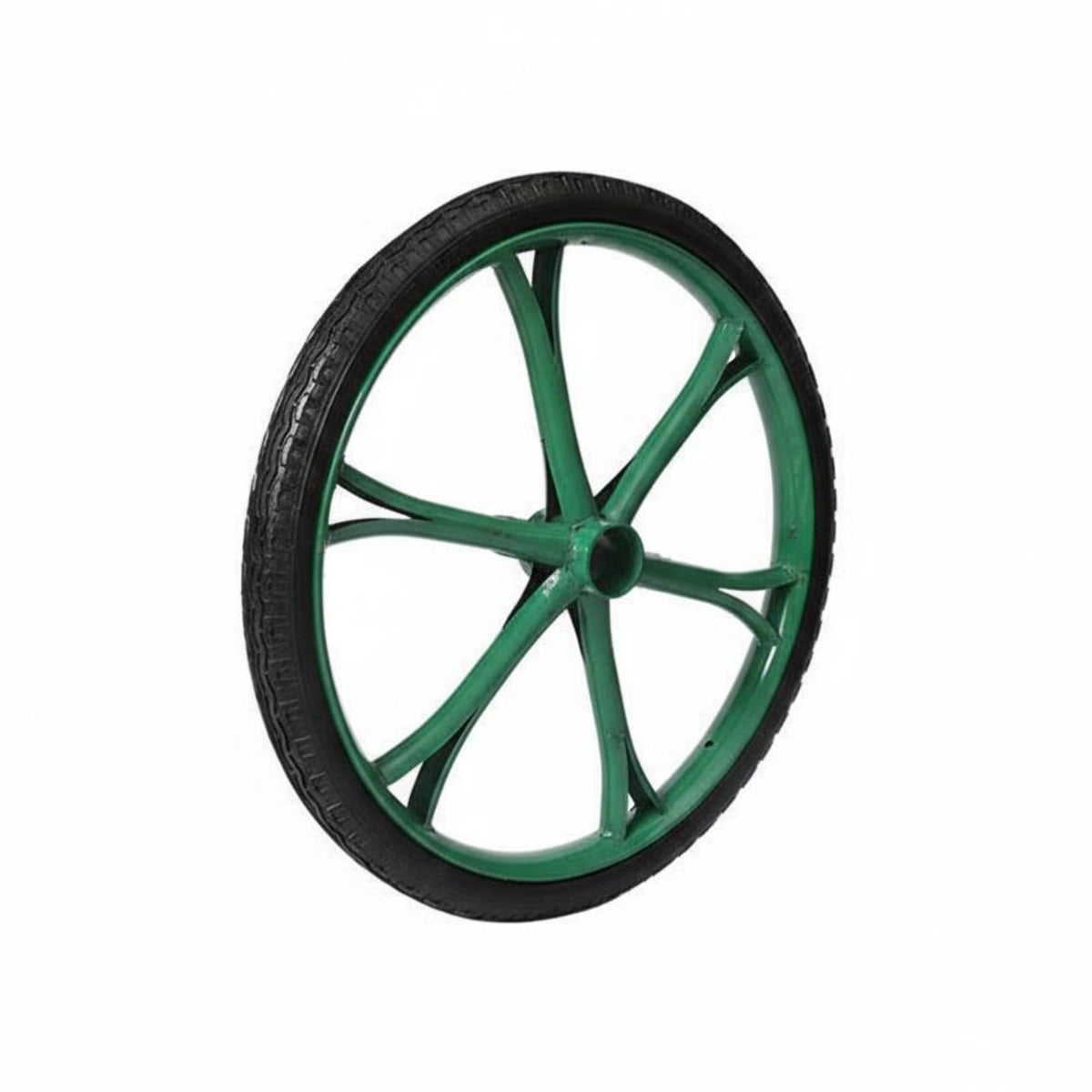Puncture-Proof 26 Inch Solid Tire Wheel Wear-Resistant Wheelbarrow Replacement Wheel Anti-Slip Traction Pattern for Farmers, Warehouses