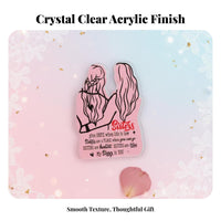 Acrylic Keepsake Gift Printed Acrylic Ornament for Birthday, Christmas, Mom, Dad