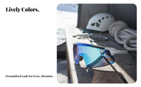 Windproof Sports Glasses 400 Protection Hiking Sunglasses Single Lens Sport Sunglasses Shockproof Resistant for Running