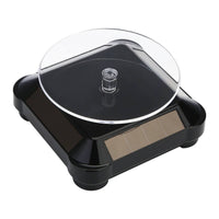 360-Degree Rotating Display Stand Countertop Solar Display Stand Compact Solar Turntable Motorized for Collectors