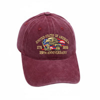 USA 250th Anniversary Cap Breathable Material 1776-2026 Commemorative Hat Lightweight Headwear All-Season Wear for National Holidays