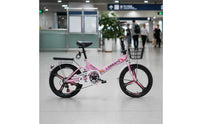 20-Inch Folding Bike Installation Foldable City Bike Rapid Fold Folding Cycle for Adults, Students, Commuting