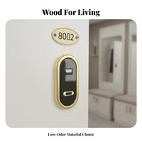 Electronic Lock Locker Large Capacity Wooden Locker Cabinet Sturdy Construction Lockable Utility Cabinet for Gym Members, Students, Salon, Spa, School